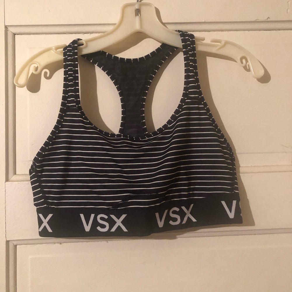 WUC Victoria’s Secret striped sports bra